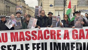 پاریس و دیگر شهرهای فرانسه صحنه اعتراضات مردمی علیه اسرائیل
