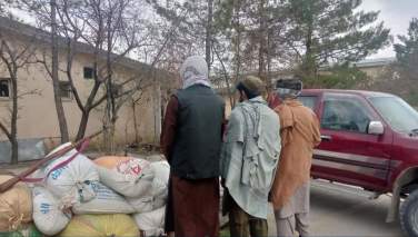 گروه طالبان: یک کارخانه موادمخدر را در پکتیا کشف و حریق کردیم