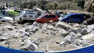 سیلاب مرگبار در بدخشان؛ شاهراه فیض‌آباد-بهارک مسدود شد