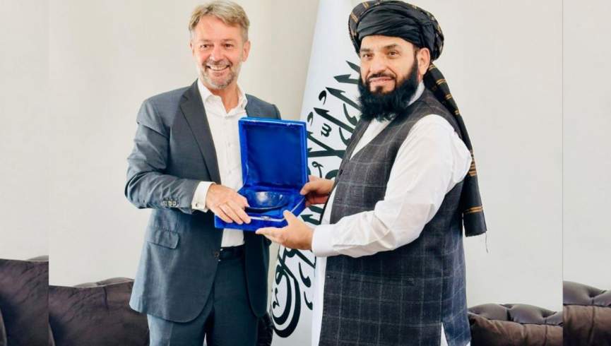 سرپرست سفارت طالبان در دوحه با کاردار سفارت فرانسه دیدار کرد