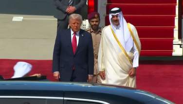 ترامپ در ادامه سفرهایش به خاورمیانه وارد قطر شد