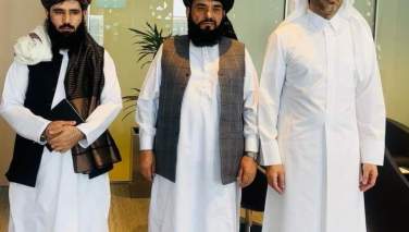  قطر کې د طالبانو د سفارت سرپرست د الجزیرې د عربي برخې له مشر سره وکتل